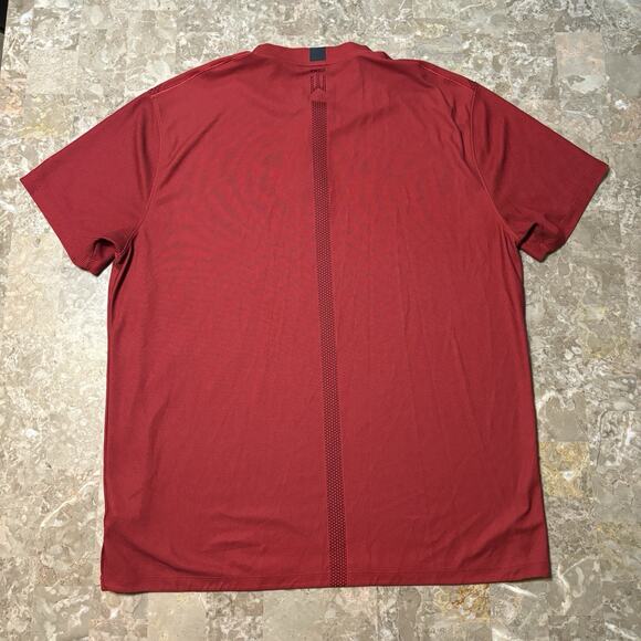 Nike Tiger Woods Polo Shirt Mens XL Sunday Red Blade Collar Snap Golf CT3797 - Picture 8 of 9